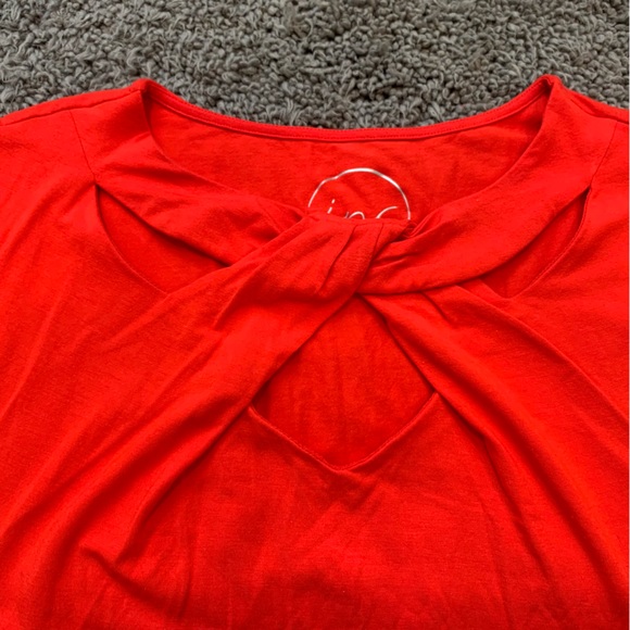 INC sleeveless front cut out twist top - Picture 3 of 6